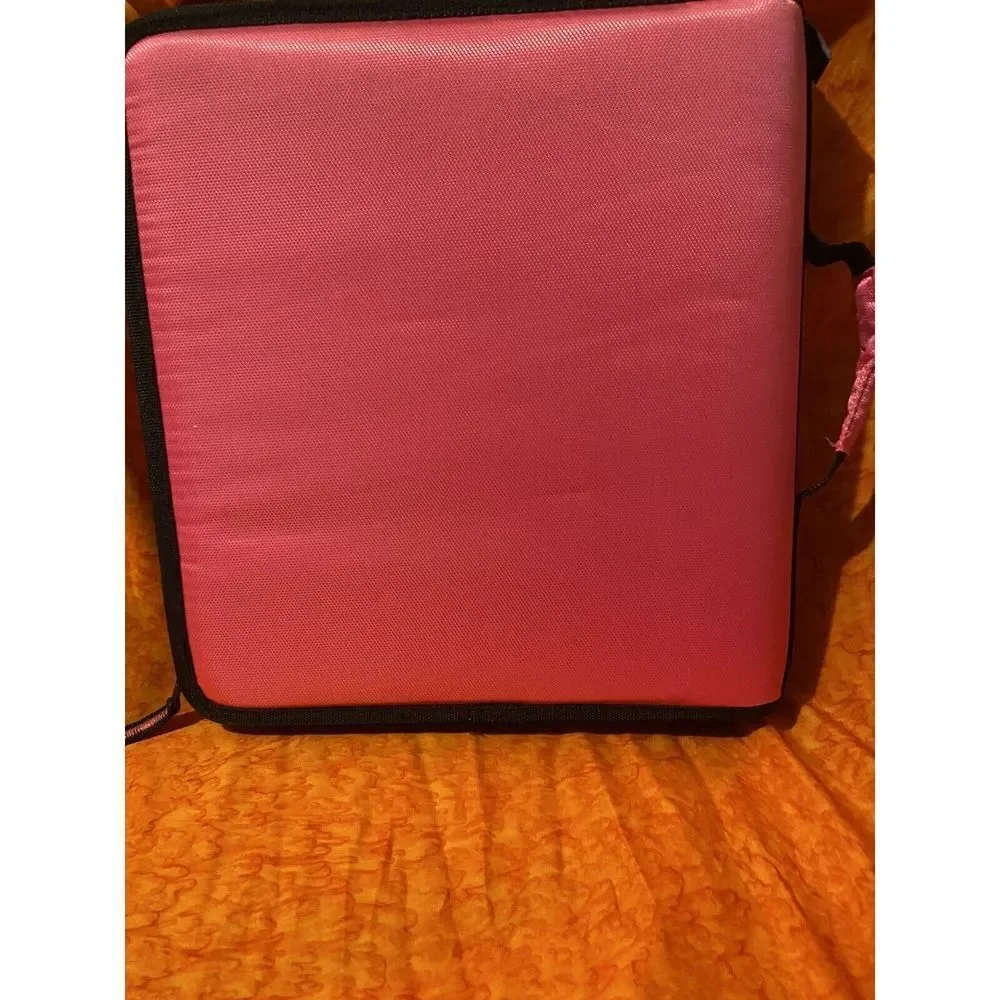 Case-It Mighty‎ Zip Tab 3-Ring 2 - Inch Zipper Binder Expanding File Pink/Black